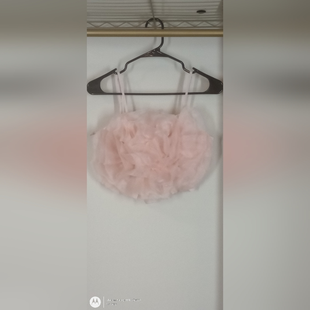 Top. Live4Truth. Tulle Cami. Soft Pink. Size M.